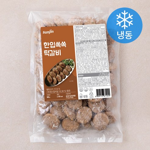 선진팜 리얼그릴 한입쏙쏙 떡갈비 (냉동), 900g, 1개