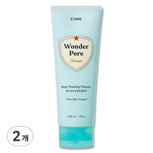 에뛰드 원더포어 딥포밍 클렌저, 150g, 2개