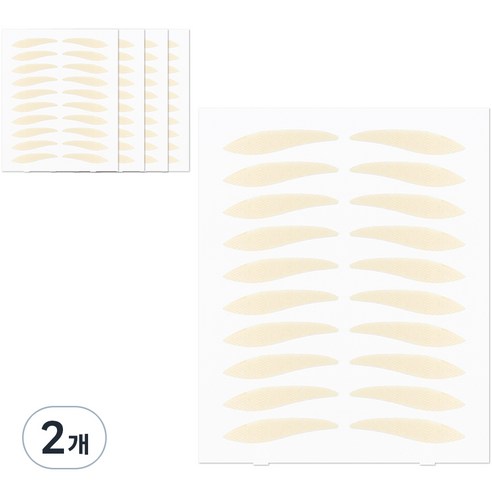 더분 깃털 라이트 단면 쌍꺼풀테이프 100p, 라이트C타입, 2개