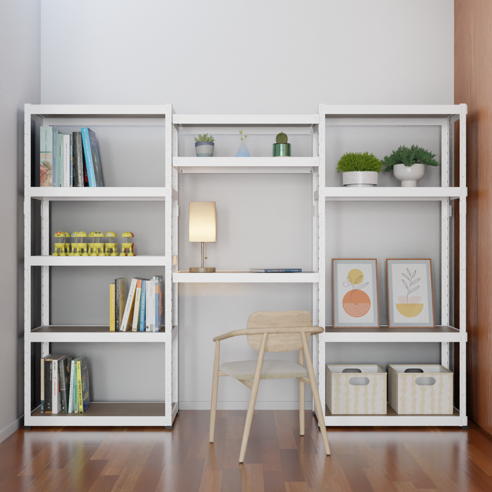 슈랙 철재 선반으로 좁은 공간을 효율적으로, 삶의 여유를 더하세요.