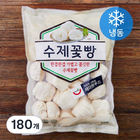 세미원 수제꽃빵 (냉동), 900g, 6개