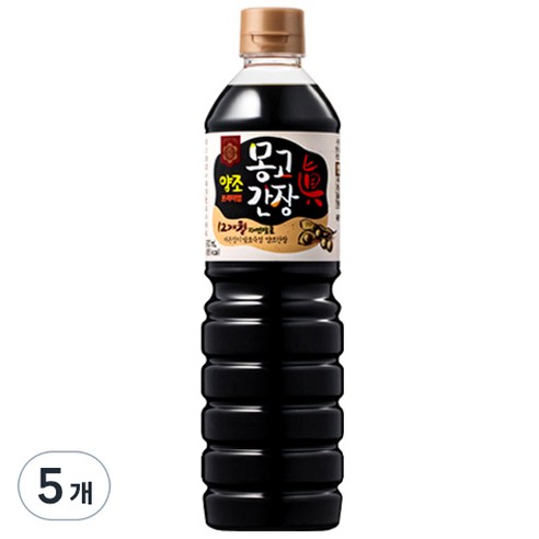 몽고간장 양조 프리미엄 진간장, 0.9L, 5개 몽고간장선물세트 Best Top5