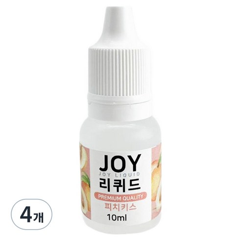 아로마조이 조이리퀴드 슬라임 향료 10ml, 4개, 피치키스