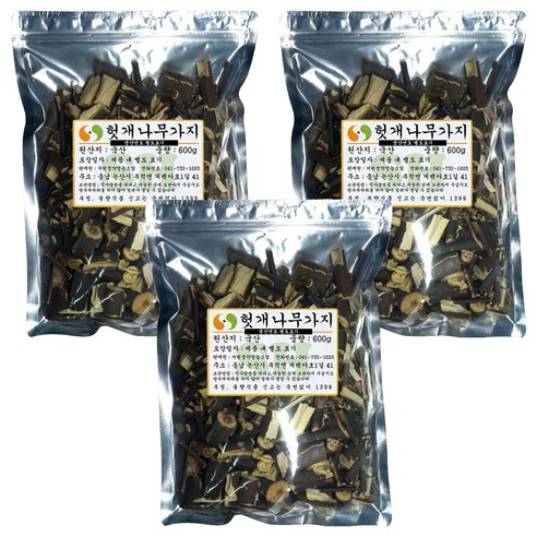 자연한재 헛개나무 가지, 600g, 3개