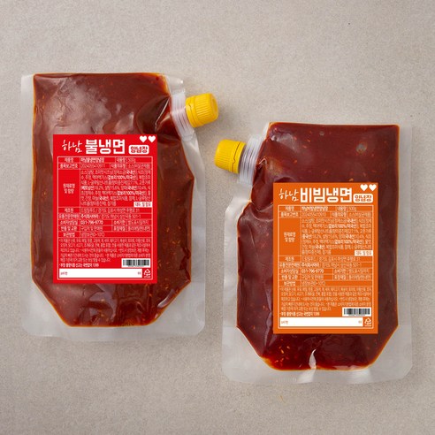 하남 불냉면 양념장 500g + 비빔냉면 양념장 500g, 1세트