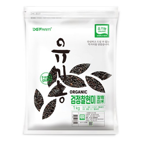 대구농산 유기농 검정찰현미, 1kg, 1개