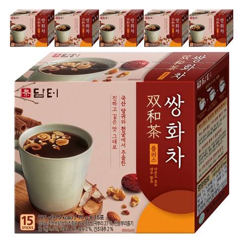 담터 쌍화차 플러스, 15g, 15개입, 6개