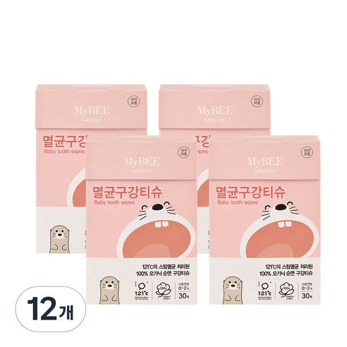 마이비 멸균 아기 구강티슈 30p, 249g, 12개