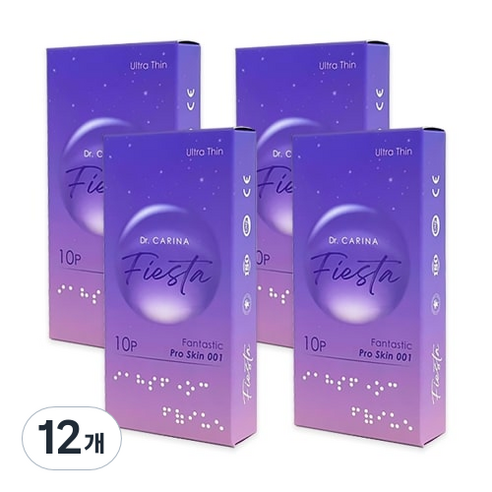 닥터카리나 피에스타 콘돔 판타스틱 프로 스킨 001, 10개입, 12개
