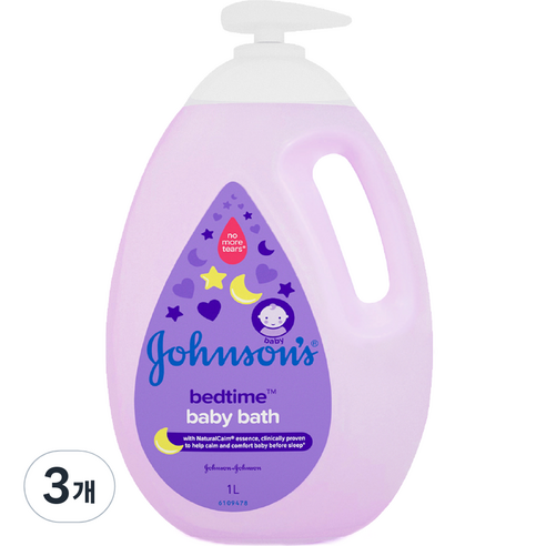 존슨즈베이비 베드타임 바스 아로마향, 1000ml, 3개