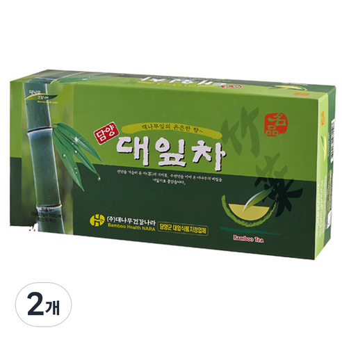 대나무건강나라 대잎차 티백 100p, 0.7g, 100개입, 2개