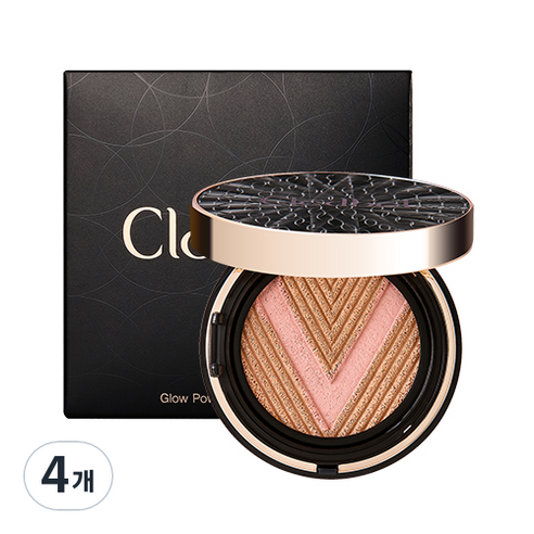 끌레드벨 글로우파워 리프트 V 쿠션 13g, 23호(파운데이션) + 블랙(쿠션 케이스), 4개