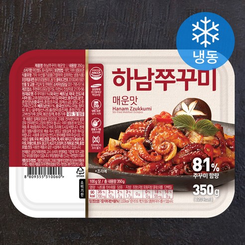 하남쭈꾸미 매운맛 (냉동), 350g, 3개 홍대선