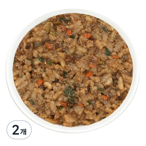 짱죽 돈불고기 야채 짜장밥, 혼합맛(돼지고기 / 밀 / 대두 / 우유 / 소고기 / 닭고기), 160g, 2개