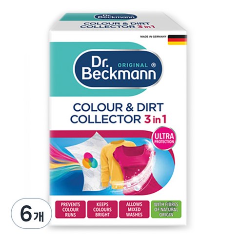 닥터베크만 컬러 앤 더트 컬렉터 이염방지 불순물 흡착 시트, 50개입, 6개