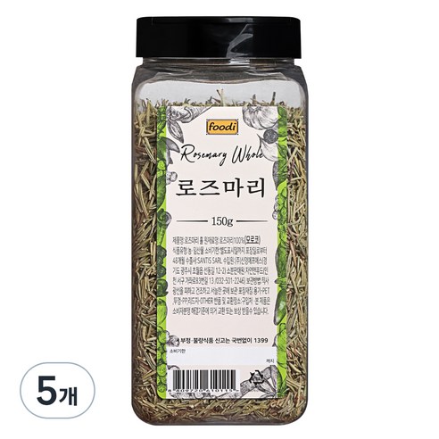 foodi 로즈마리, 150g, 5개