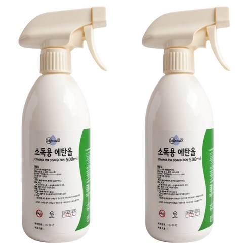 그래콜 소독용 에탄올 스프레이형, 2개, 500ml