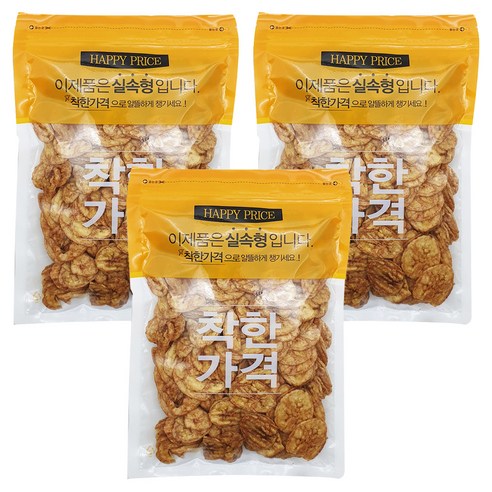 구운 바나나칩, 3개, 400g