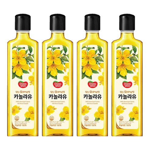 동원 카놀라유, 850ml, 4개