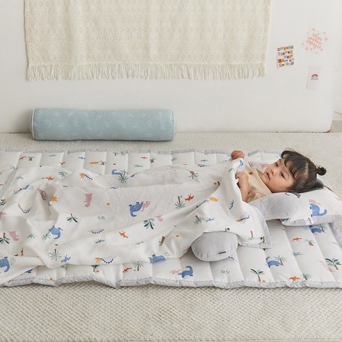 여름날, 아기 피부를 감싸는 시원한 바람: 쉬즈홈 인견 유아 여름이불 세트 여름낮잠이불