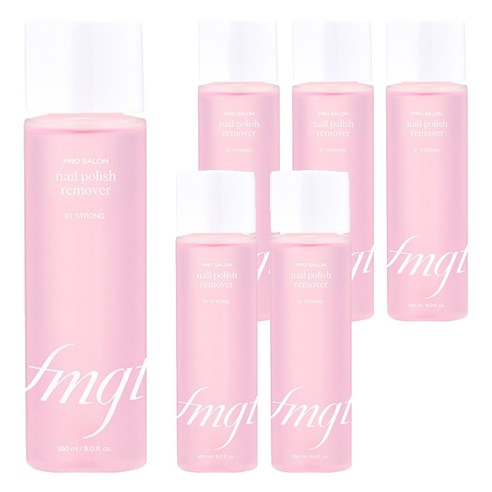 더페이스샵 fmgt 프로 살롱 네일 리무버 스트롱, 150ml, 6개