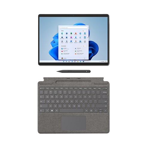 마이크로소프트 2022 Surface Pro8 13 + 플래티넘 타입커버 + 슬림펜 2, 블랙, 코어i7 11세대, 512GB, 16GB, WIN11 Home, 8PX-00030