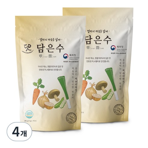 담은수 채수 티백, 20g, 4개