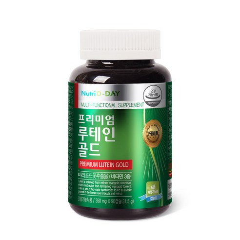 뉴트리디데이 프리미엄 루테인 골드 350mg, 90정, 1개