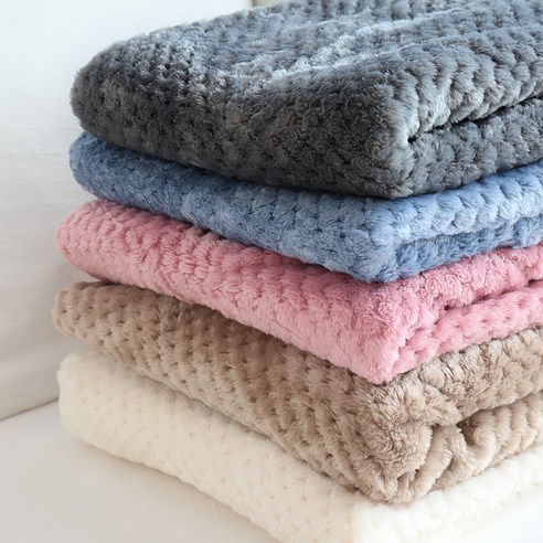 부드러움, 편안함, 스타일, 다용성을 갖춘 금깨비 극세사 와플 담요