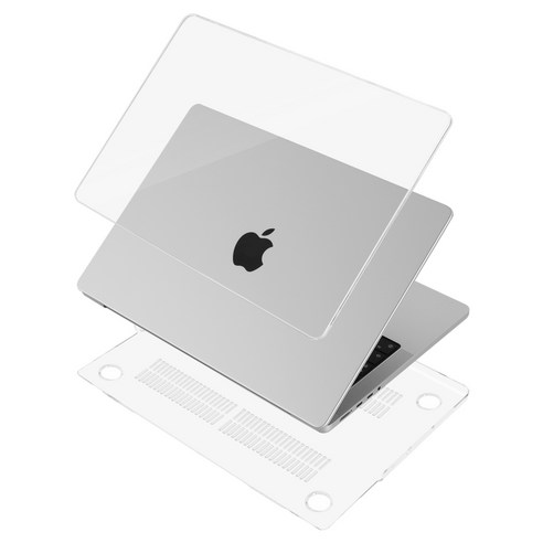 오펜트 맥북 에어13 A1932 하드케이스 + 키스킨 + 먼지방지마개 색상랜덤, 투명