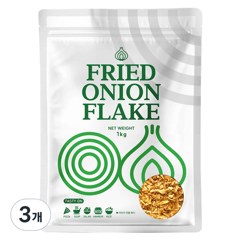 아이온 양파 크리스피 후레이크, 1kg, 3개