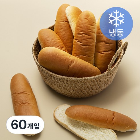 신라명과 수제 핫도그용빵 (냉동), 50g, 20개입, 3개