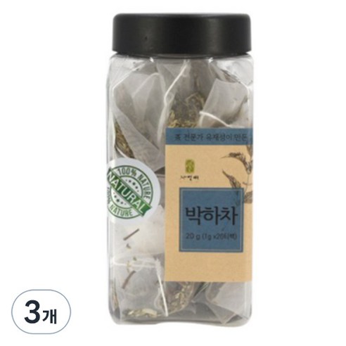 자연애 박하차, 1g, 20개입, 3개