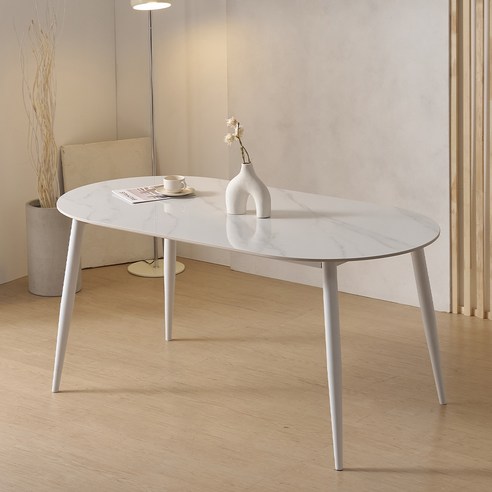 공간을 밝히는 예술, 공간사이 루키 세라믹 타원 식탁