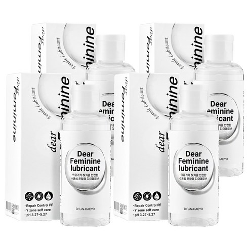 디어페미닌 루브리캔트 수용성 윤활제, 4개, 100ml