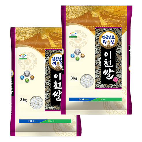농협 2024년산 햅쌀 임금님표 이천쌀, 3kg, 2개