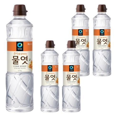 청정원 물엿, 1.2kg, 5개