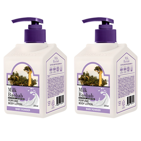 밀크바오밥 퍼퓸 바디로션 베이비파우더, 250ml, 2개