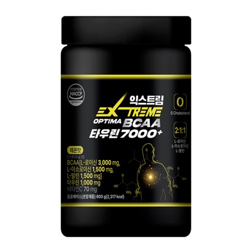 익스트림 OPTIMA BCAA 타우린 7000 플러스, 600g, 1개
