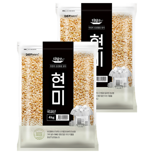 더담은 국산 현미, 4kg, 2개