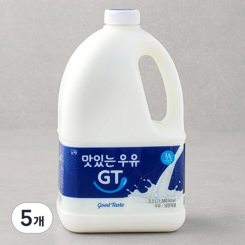 남양유업 맛있는우유 GT, 2.3L, 5개
