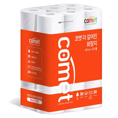 부드럽고 효율적인 코멧 화장지