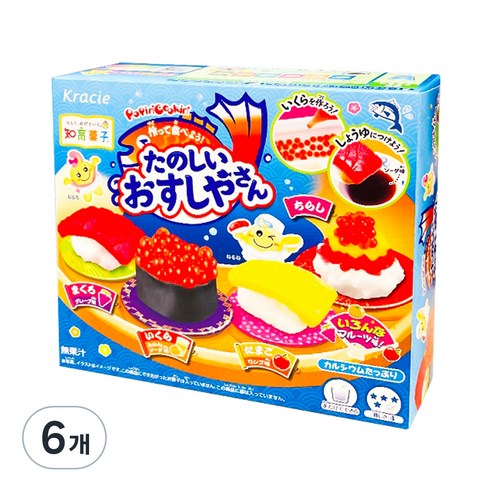 크라시에 타노시이 오스시야상 가루쿡 만들기 세트, 단품, 6개