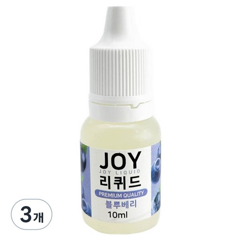 조이리퀴드 아로마조이 슬라임 향료 10ml, 3개, 블루베리