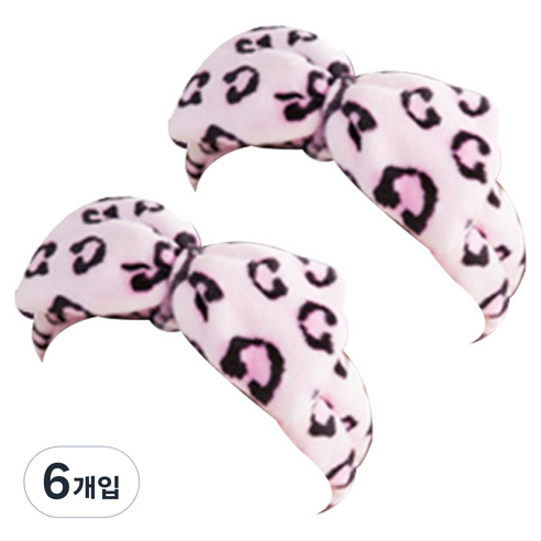 더자카 러블리 패턴 리본 머리띠, Y377LBBI234, 6개입