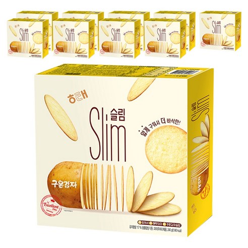 해태제과 구운감자 슬림, 240g, 10개