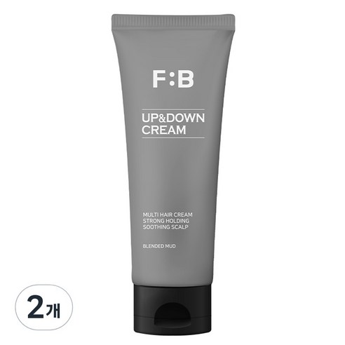 포뷰트 남성용 머드 업 앤 다운 크림 모든모발, 2개, 100ml