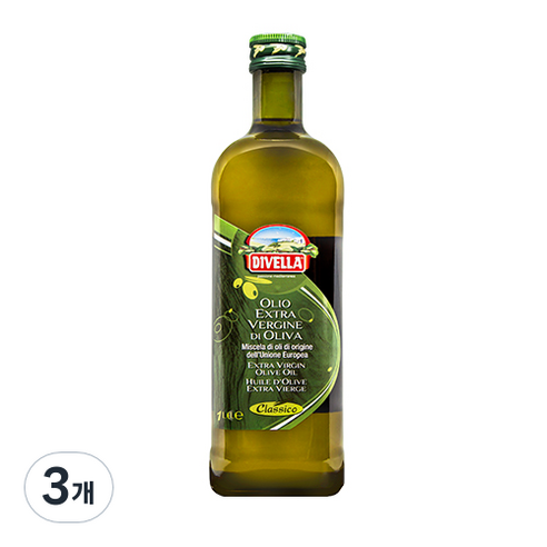 디벨라 엑스트라버진 올리브 오일 클래식, 1L, 3개