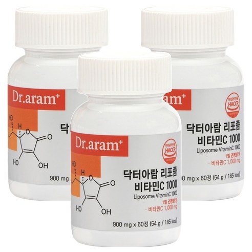 닥터아람 리포좀 비타민C 1000, 3개, 60정