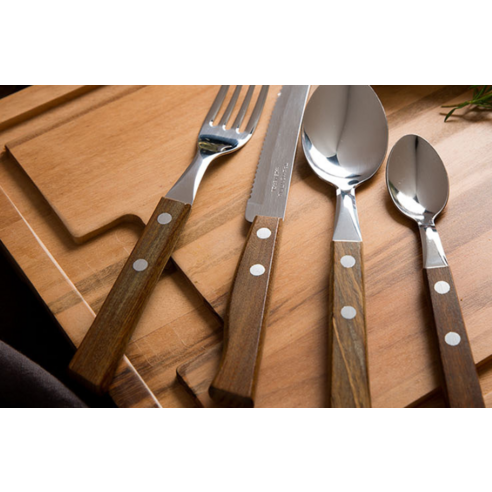 시간을 초월하는 아름다움, 트라몬티나 트레딕셔널 우드핸들 커트러리 테이블 세트